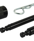 Two Hitch Pin Lock Set For One Half And Five Eighth Inch Receivers With One Shared Keyed Alike Lock Anti Theft Weatherproof