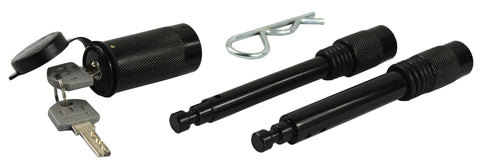 Two Hitch Pin Lock Set For One Half And Five Eighth Inch Receivers With One Shared Keyed Alike Lock Anti Theft Weatherproof