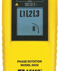Phase Rotation Meter 40 to 850 Vac Easy To Use Phase Order Check And Motor Rotation Direction Identifying Tool front view
