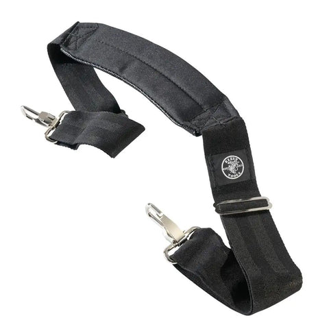 Padded Adjustable Shoulder Strap For Tool Tote And 5003 Series Bags, 37 To 55 Inch, Dual End Fit, shown with metal clips attached