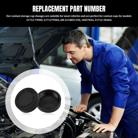 2 Pack Rad Coolant Reservoir Cap For Infiniti And Nissan Radiator Overflow Tank Engine Water Cooling Cap Replacement Compatible With OEM 21712-79900 Black Finish Durable Car Cooling System Cap, mechanic inspecting car engine