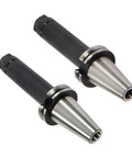 Durable 2 Piece Cat40 Er20 Collet Chuck Set Featuring 6 Inch Tool Holders made of high strength iron for reliable machining.