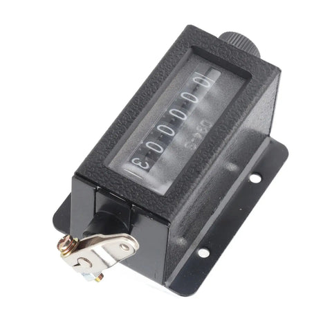 No Sweat Mechanical Hand Clicker, Six Digit Tally Tracker For Inventory And Sports Gear, Built Tough With Easy Rotary Reset, showing manual clicker with rotary feature.
