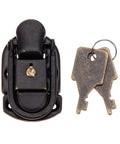 Antique Iron Box Lock Hasp 58x34mm Vintage Wooden Toggle Latch with keys for Jewelry Boxes and Wooden Boxes Hardware