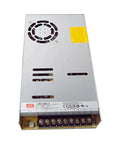 Industrial Workhorse 5V 100A 500W Switching Power Supply 1U Low Profile with metal case and screw terminals for connections.
