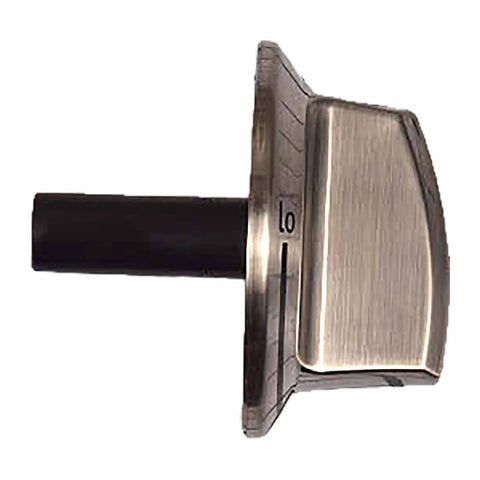 Side view of OEM Range Control Knob Replacement For Gas Stovetop And Surface Burners Fits 5304525746 Replaces 5304504839