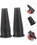 5 Pcs Steel Tapered Sleeve Handle Connectors For Garden Hoe And Rake Replacement Ferrule Parts shown in detail