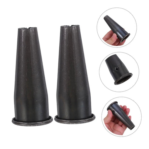 5 Pcs Steel Tapered Sleeve Handle Connectors For Garden Hoe And Rake Replacement Ferrule Parts shown in detail