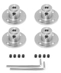 4 Pack 5mm Flange Shaft Couplings For RC Motors, Rigid Flange Shaft Coupler with mini hex wrench and screws, high hardness flanged mount