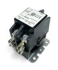 Beefy 2 Pole 40 Amp Definite Purpose Contactor 24V Control Coil Replacement for OEM Applications Heavy Duty Electrical Relay DP Contactor for Industrial Equipment, angled view