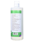 Back view of One Liter Bottle labeled Espresso Machine Milk Cleaning Liquid For Auto Frothers And Steam Wands Safe Biodegradable Phosphate Free Odorless