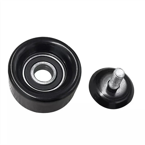 Top Rated Timing Belt Tensioner Pulley Compatible With Hyundai And Kia Engines 2.0L And 2.4L L4 Models From 2006 To 2015 For V-Ribbed Belt Kits OEM Parts 25281-25000 Plus More, black pulley with bearing and mounting bolt
