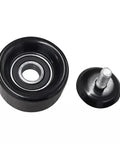 Upgrade Your Ride With This Top-Rated Timing Belt Tensioner Pulley Idler Kit For 2.0 And 2.4 L4 Engines Featuring A Durable V-Ribbed Design That Smashes Slack, Stops Slippage, And Keeps Your Motor Purring Like A Kitty Cat Without Any Drama Or Hiccup. black timing belt tensioner pulley idler kit with bearing and stud for 2.0 2.4 L4 engine