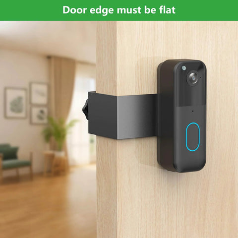 Anti Theft Doorbell Mount For Video Doorbell Gen 1 And Gen 2, No Drill Installation, Non Blocking Motion Sensor, installed on door edge