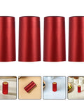 Top Shelf Heat Shrink Wine Caps For Flawless Bottle Sealing Easy Peel Cork Covers Sweet Deal For Home Cellars And Casual Getaways Pro Grade Resealable Film Sleeves in red PVC.