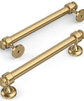 Champagne Bronze Cabinet Pulls Set Of 10 With 5 Inch Hole Centers Durable Zinc Alloy Drawer Handles For Kitchen And Bathroom Cabinets Easy Install Hardware IH0007