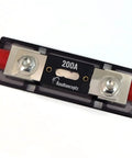 0 Gauge In Line ANL Fuse Holder With 200 Amp Fuse For Car Audio Power Wiring, Easy Set Screws, Accepts 0 Or 2 Gauge Wire