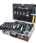 PC Networking Tool Kit With Digital Multimeter Crimper Soldering Iron 30W 110V And Stripper Punch Down Tool Dual Color Pliers Set