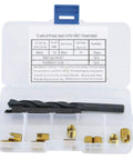 12 Piece M6x1 Thread Repair Kit With Self Thread Inserts Drill Bit And Installation Tool For Automotive Machinery Electronics