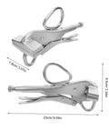 Adjustable Welding Clamp Pliers With Wide Flat Duckbill for auto body repair, sheet metal work. Pro-grade, secure alignment tool.