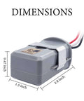 Outdoor Wire In Photocell Switch With Photoelectric Sensor For Stem Mount Lighting MCU Powered Light Control dimensions