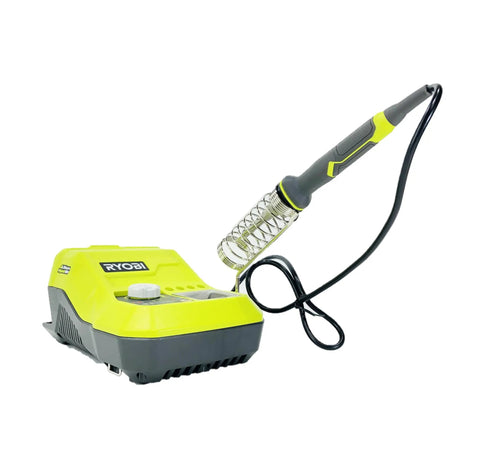 18-Volt ONE+ Hybrid Soldering Station Tool Only P3100 with iron holder, battery or cord powered, heats up to 900°F, precise control