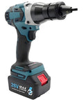DowPie 26V Cordless Pop Rivet Nut Gun With Smart Display And Built In Led Light For Fast Auto Riveting, compact design with battery.