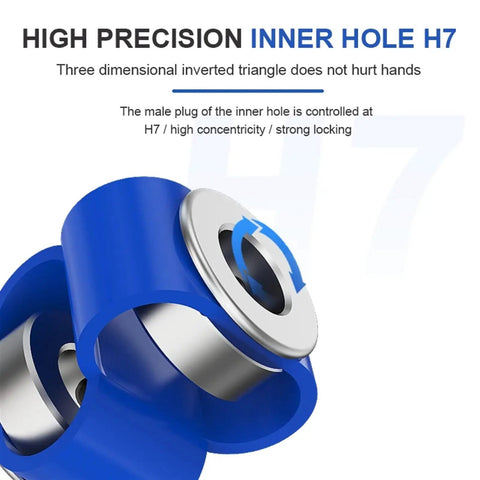 Close-up of Super Smooth LS D27L40 Aluminum Encoder Shaft Coupling showing high precision inner hole design for 3D printers.