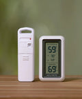 Digital Indoor Outdoor Thermometer With Wireless Sensor LCD Display And Daily High And Low Temperature Readings No Fuss Setup