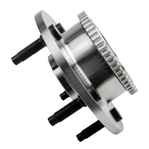 Front Wheel Hub And Bearing Assembly Pair For 2000 2001 Dodge Ram 1500 2WD 5 Lug 2 Piece Replacement With Tone Ring ABS Compatible Hubs