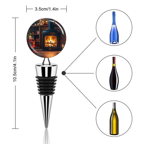 Vacuum Wine Stopper Keeps Your Sip Crisp And Fresh With Heavy Duty Zinc Alloy Body And Foolproof Leak Tight Seal for wine bottles.