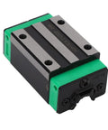 Close-up of Built Tough Heavy Duty Linear Motion Bearing Block with steel wire retainer for 3D printing and CNC automation.