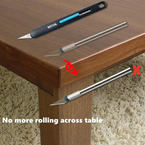 Ergonomic Craft And Hobby Knife With 120 Replacement Number 11 Blades For Precision And Safety Ideal For Leather Scrapbooking Foam