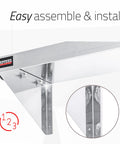 Stainless Steel Wall Shelf 24 Inch Wide by 12 Inch Deep, Heavy Duty Beefed Up Commercial Grade Storage for kitchens, NSF Certified.