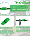 Stop Ditching Your Garden Hose And Get This Expandable Repair Kit With Dual-Channel Hose Connectors For A Watertight Seal That Keeps Pressure High As New Without Leaks Or Annoying Messes On The Lawn. Green ABS hose connector and metal clamp repair kit for expandable garden hose