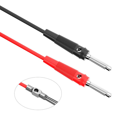 High Current 4mm Banana Plugs Stackable 32A Screw Type Solderless Connectors Copper With PVC Insulation For DIYers And Lab Nerds