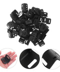 One Hundred Piece Heavy Duty Plastic Corner Protectors L Shaped Edge Guards in black, pack of 100 for secure freight storage.