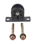 Heavy Duty Silent Fixed Pulley With Double Bearing And Stainless Steel Wire Rope Block for 3mm to 10mm cable lifting rigging gear with mounting bolts.