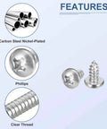 Close-up of screws and tweezers from Laptop Repair Screw Kit With 1200 Self Tapping Phillips Screws In M1.2 To M1.7 Sizes Plus Elbow Tweezers Carbon Steel Nickel Plated Silver Finish Pro Grade For Upgrades And Notebook Repairs.