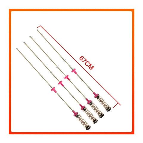 Premium 67Cm Washing Machine Suspension Rod Kit 4 Pc Compatible With Dc97-16350u Heavy Duty Shock Absorbers Reduce Vibration And Noise For Ultimate Spin Stability Easy Diy Replacement Parts Fix Shaky Load