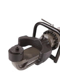 Close-up of Heavy Duty Portable Electric Rebar Cutter And Bender For Construction showing the thickened hook and blade.