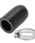 3/4 Inch ID Silicone Hose End Cap With 3 Ply Polyester Layer For High Temp Engine Coolant Lines Durable Turbo Bypass Vacuum Cap 40mm Outer Diameter 4.5mm Wall Black next to hose clamp.