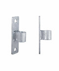 Side view of Wall Mount Gate Hinges For 5/8 Inch Pin Chain Link Fence Post, Heavy Duty Galvanized Iron Hardware Pack Of 4