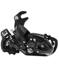 Rear Derailleur RD TY300 SGS 6 To 7 Speed Hanger Mount for Hybrid Commuter Mountain Road Bikes, side view, black color
