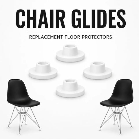 Non Slip Chair Glides 8 Pack For Eames Eiffel Style Wire Leg Dining Chairs Feet Caps That Protect Hardwood Tile And PVC