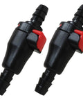 Upgraded Two Pack Hydration System Quick Disconnect For Quarter Inch Drink Tube With Auto Shut Off Leak Free Connection shown