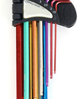 Professional 9 Piece Hex Wrench Star Key End Metal Arm Tool Set Kit For Auto Repair Furniture Build And Diy Handyman Jobs With Secure Grip Handles And Durable Steel Construction To Tackle Tough Bolts Anywhere, 9-piece color coded set