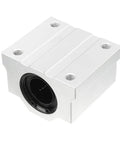 Front view of SCS25UU 25mm Bore Linear Ball Bearing Slide Block with Dual Seals built to last in CNC and linear rails.