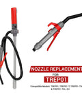 Adjustable Flow Control Nozzle Replacement For TREP01 Series Liquid Transfer Pumps with grey and red design