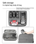 Drone Gimbal Lens Cap With Integrated Protective Cover For Mavic 3 Series showing safe storage in carrying case.